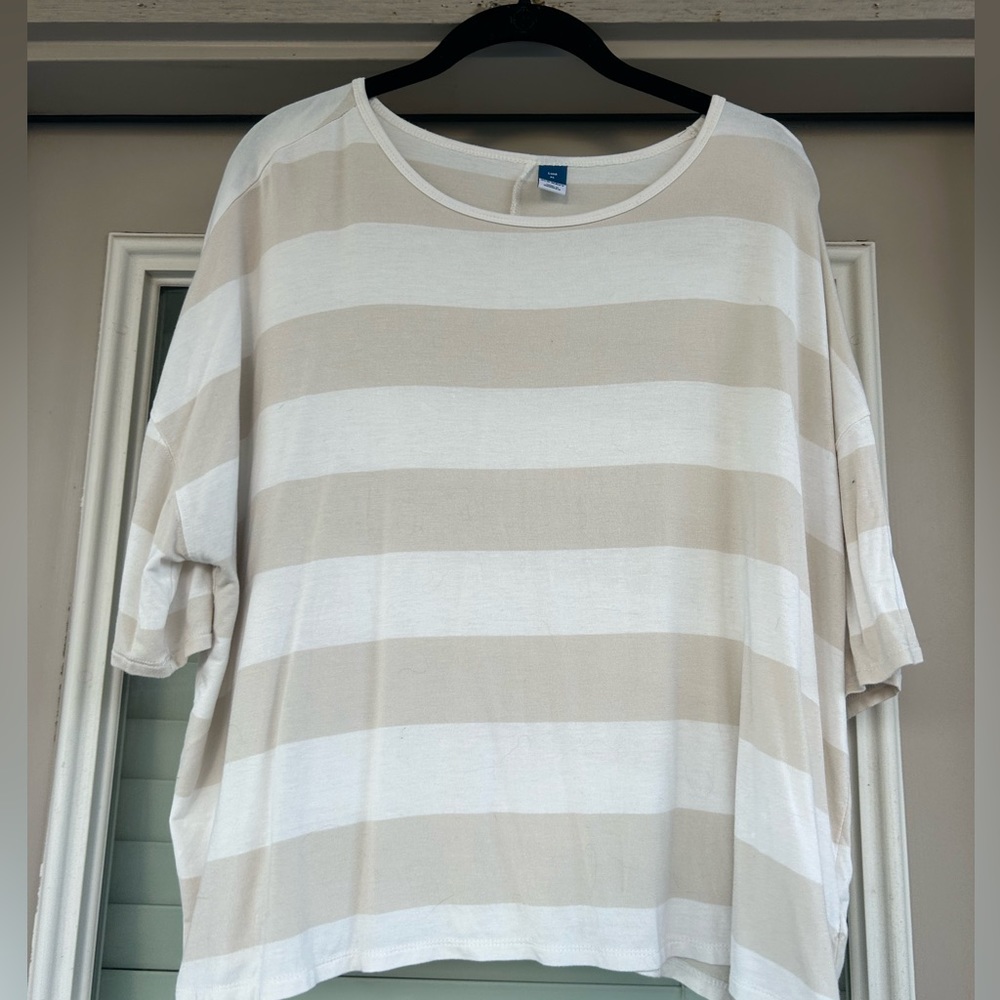 Old Navy Luxe drop sleeve stripe shirt